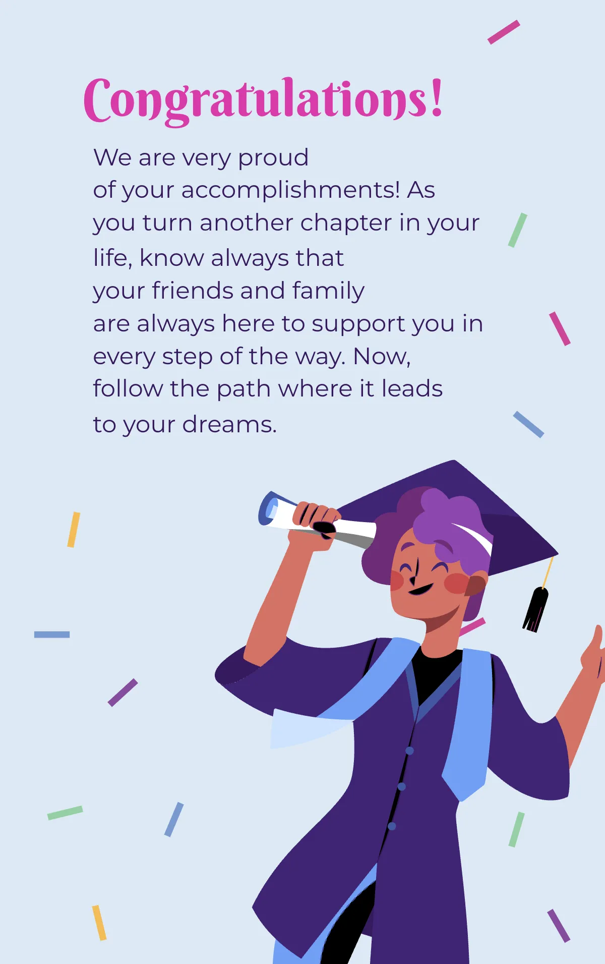 Free Graduation Card Template to Edit Online