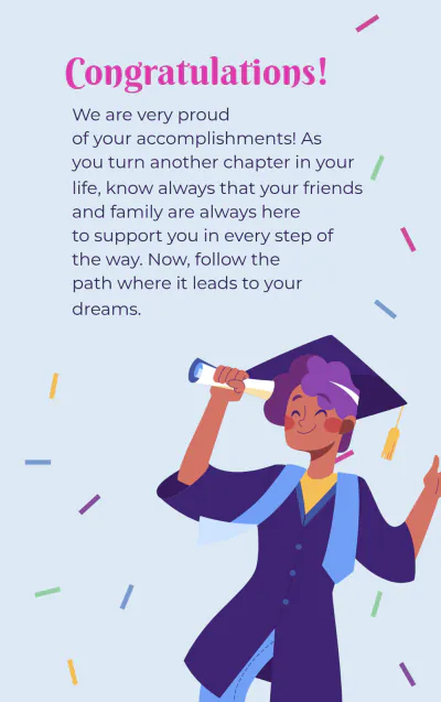 Free Graduation Card Template to Edit Online