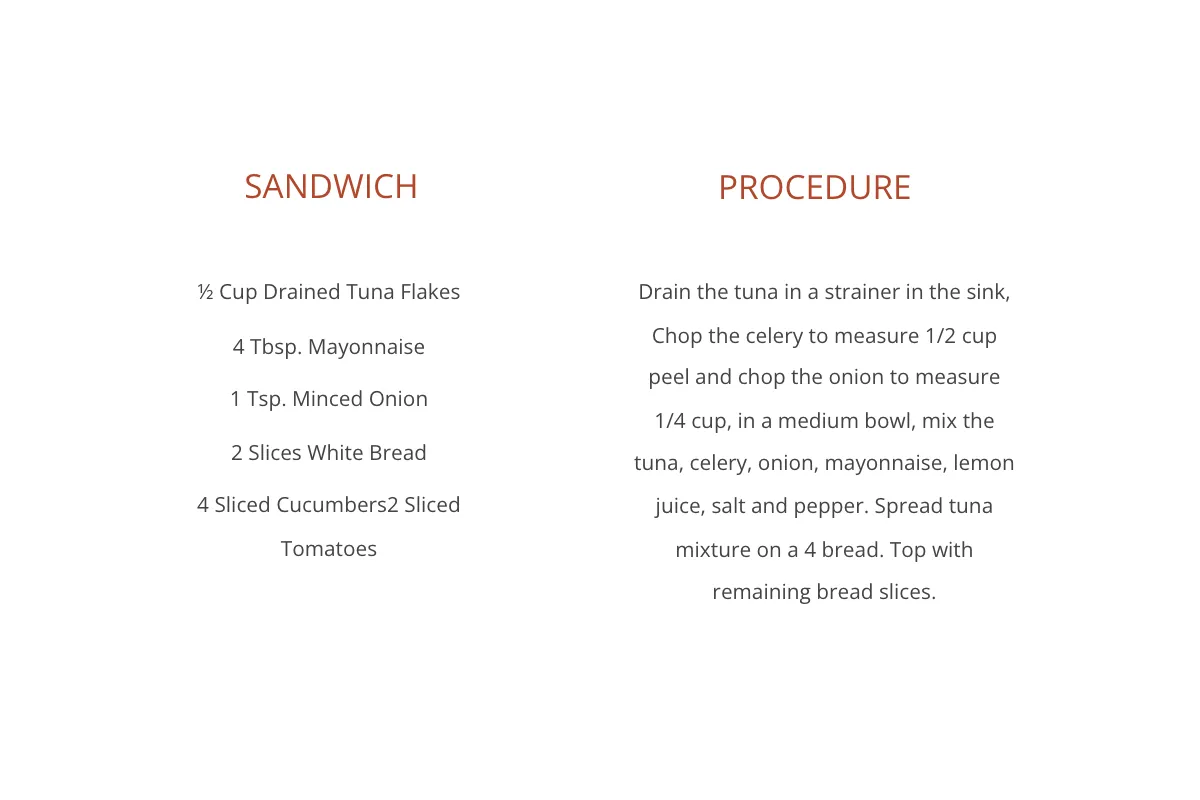 Free Sandwich Recipe Card Template to Edit Online