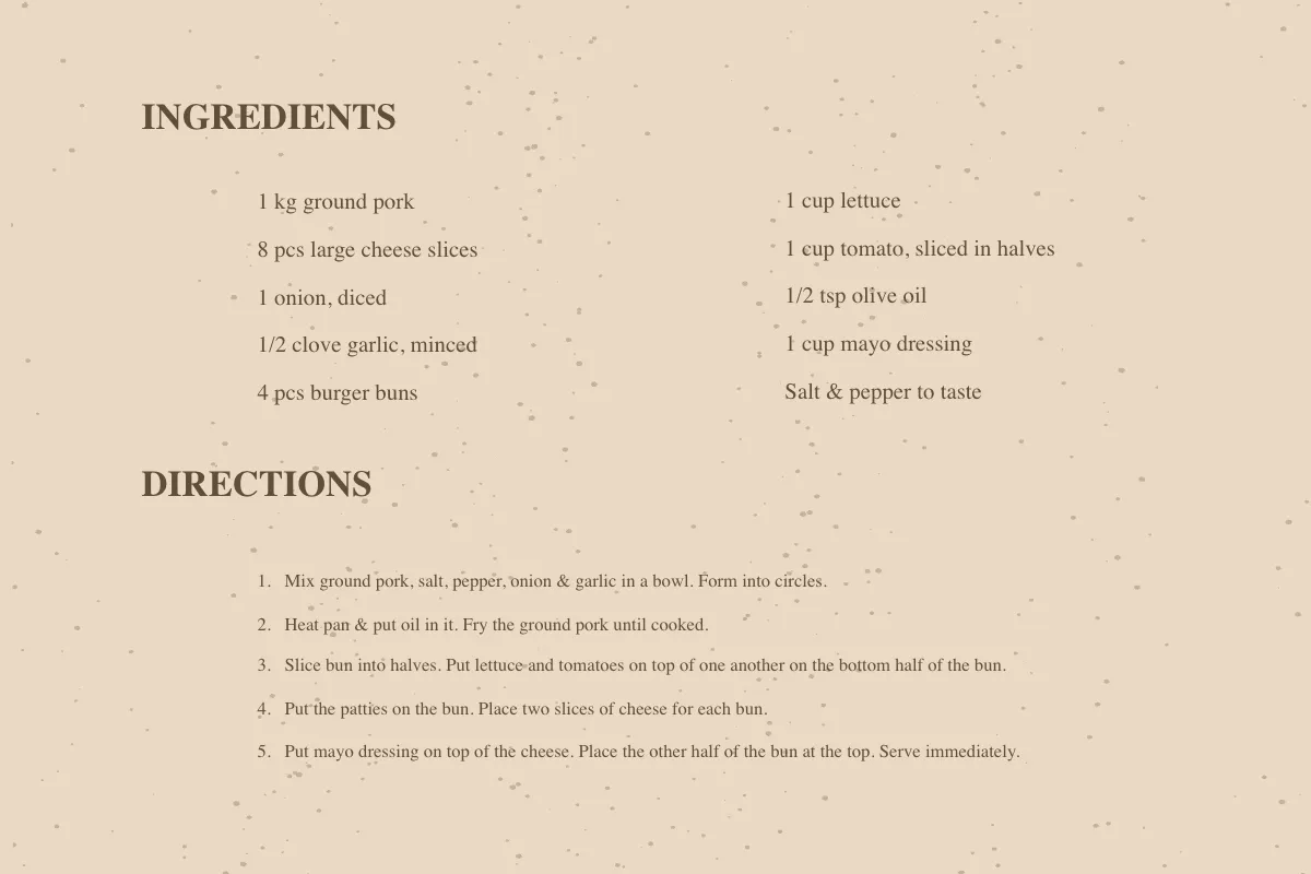 Free Vintage Recipe Card Template to Edit Online