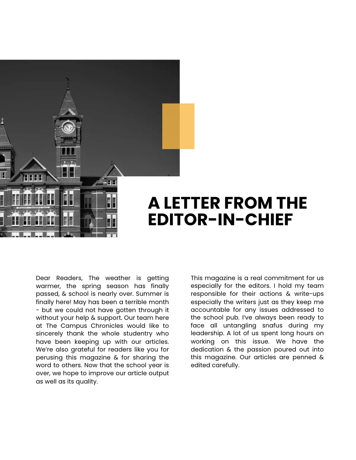 Free Basic School Magazine Template to Edit Online