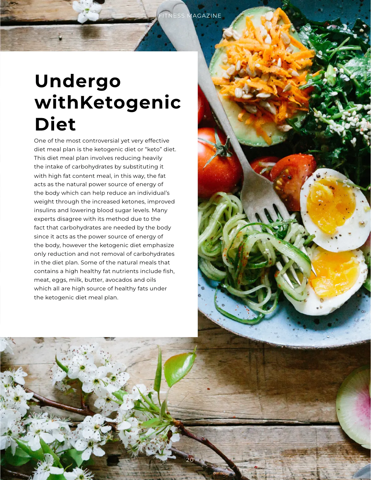 Free Fitness Magazine Template to Edit Online