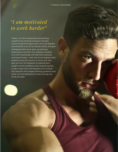 Free Fitness Magazine Template to Edit Online