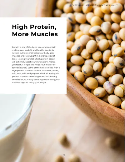 Free Fitness Magazine Template to Edit Online