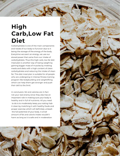 Free Fitness Magazine Template to Edit Online