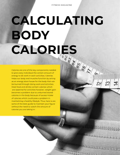 Free Fitness Magazine Template to Edit Online
