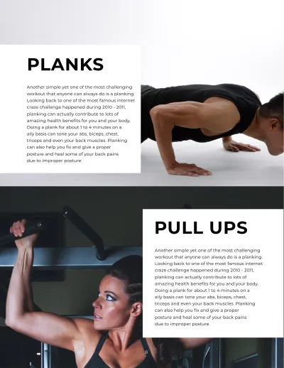 Free Fitness Magazine Template to Edit Online