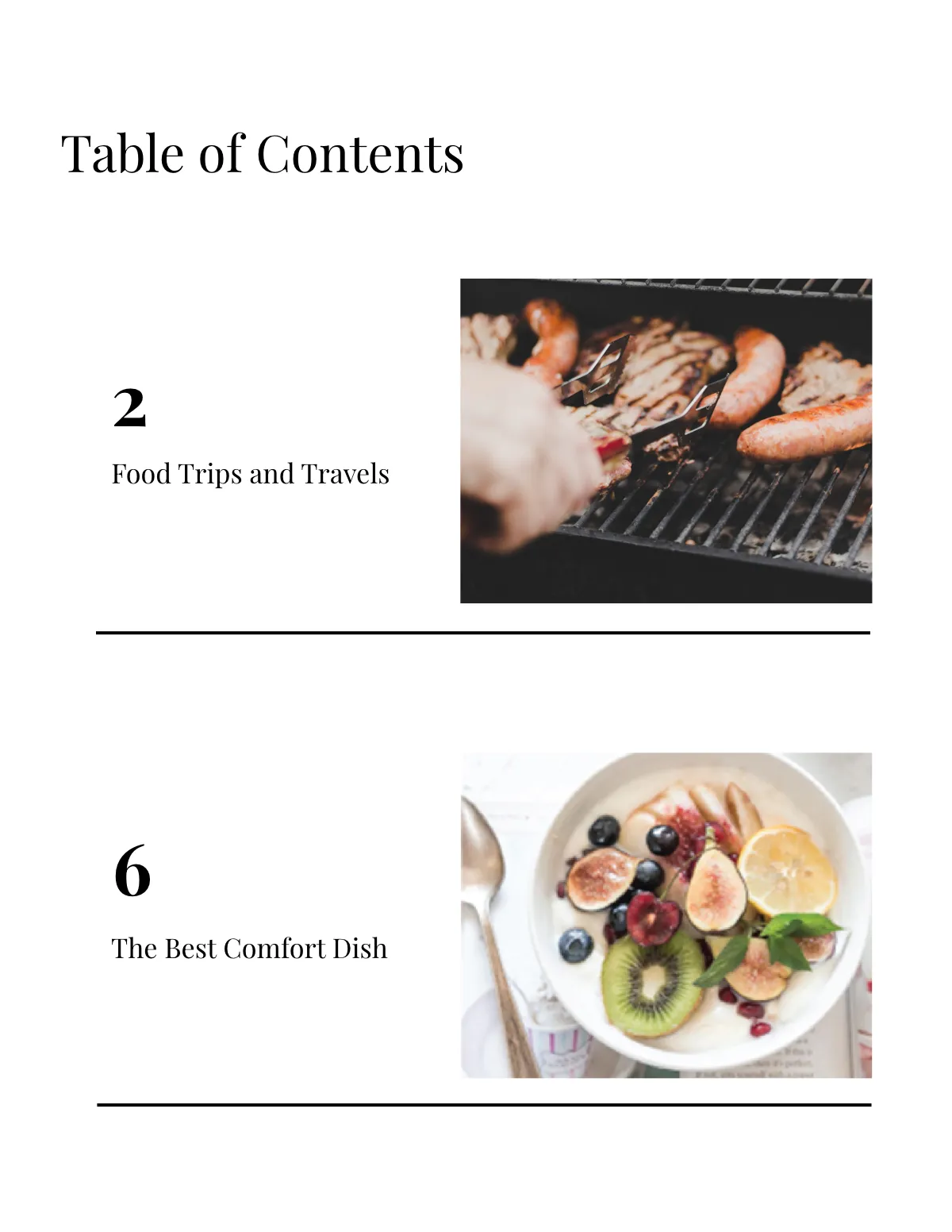 Free Food Magazine Template to Edit Online