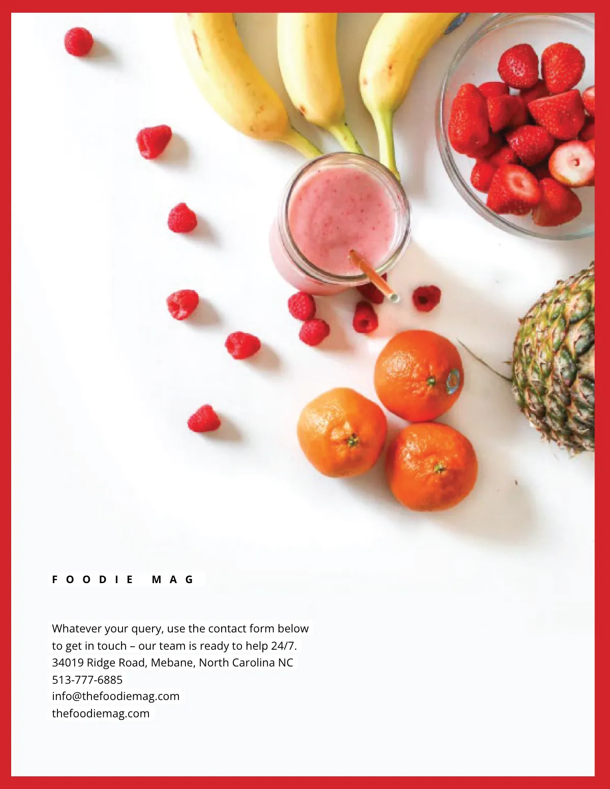 Free Food Magazine Template to Edit Online