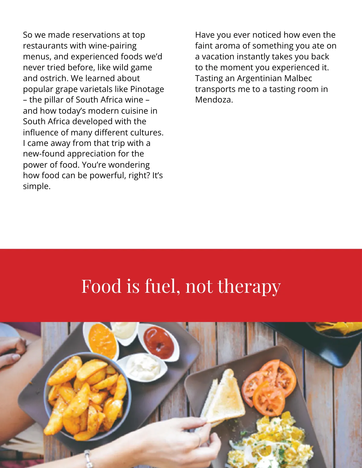 Free Food Magazine Template to Edit Online