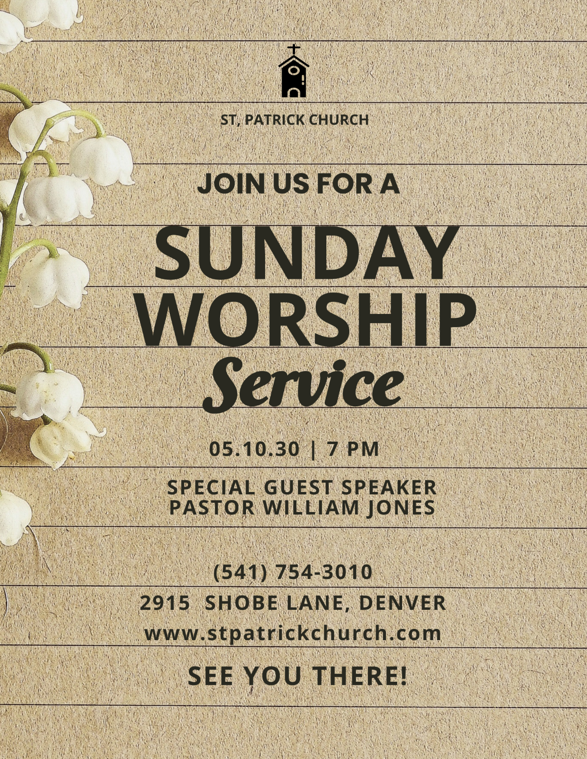 Sample Worship Flyer Template - Edit Online & Download