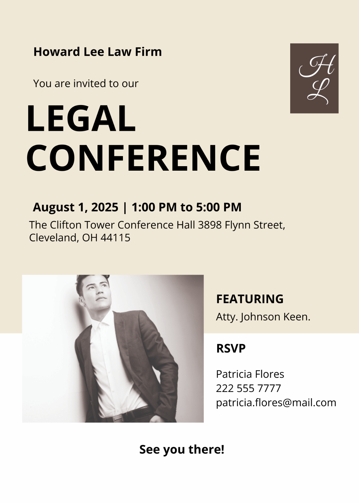 Legal Conference Invitation Template - Edit Online & Download