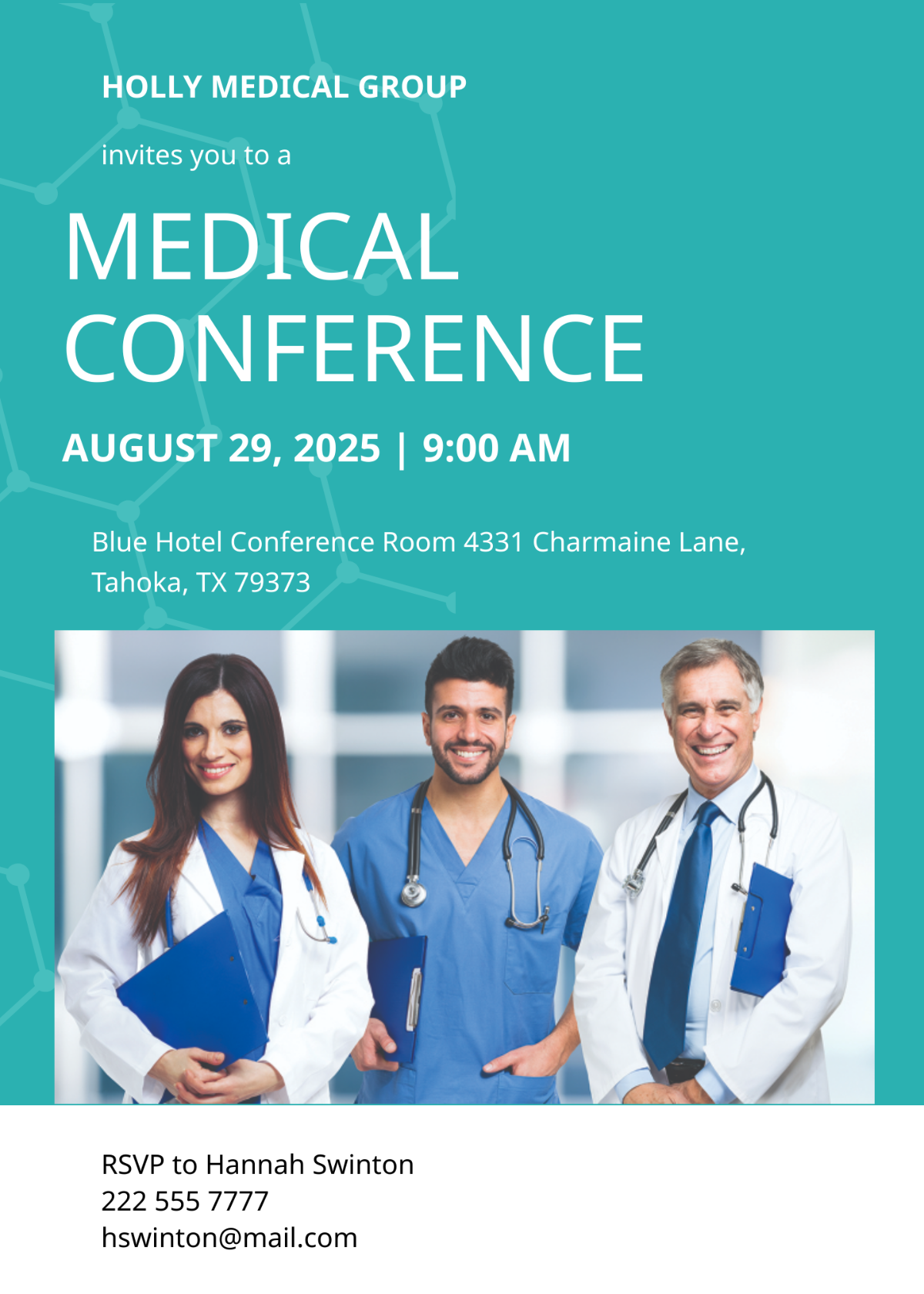 Medical Conference Invitation Template - Edit Online & Download