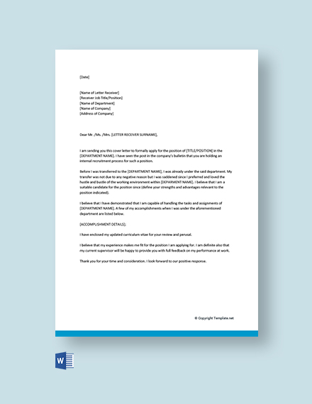 129+ FREE Cover Letter Templates - Word | Google Docs ...