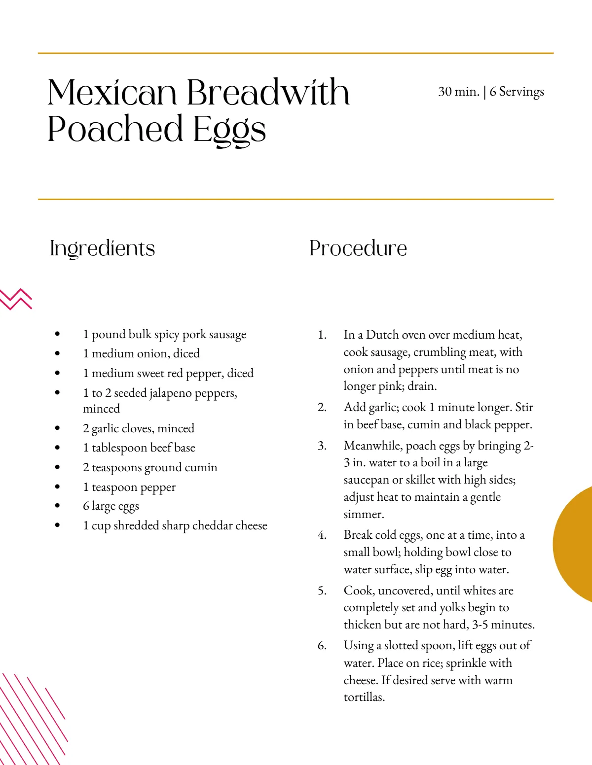 Free Creative Cookbook Template to Edit Online