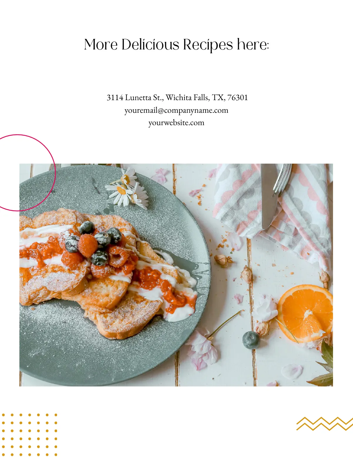 Free Creative Cookbook Template to Edit Online