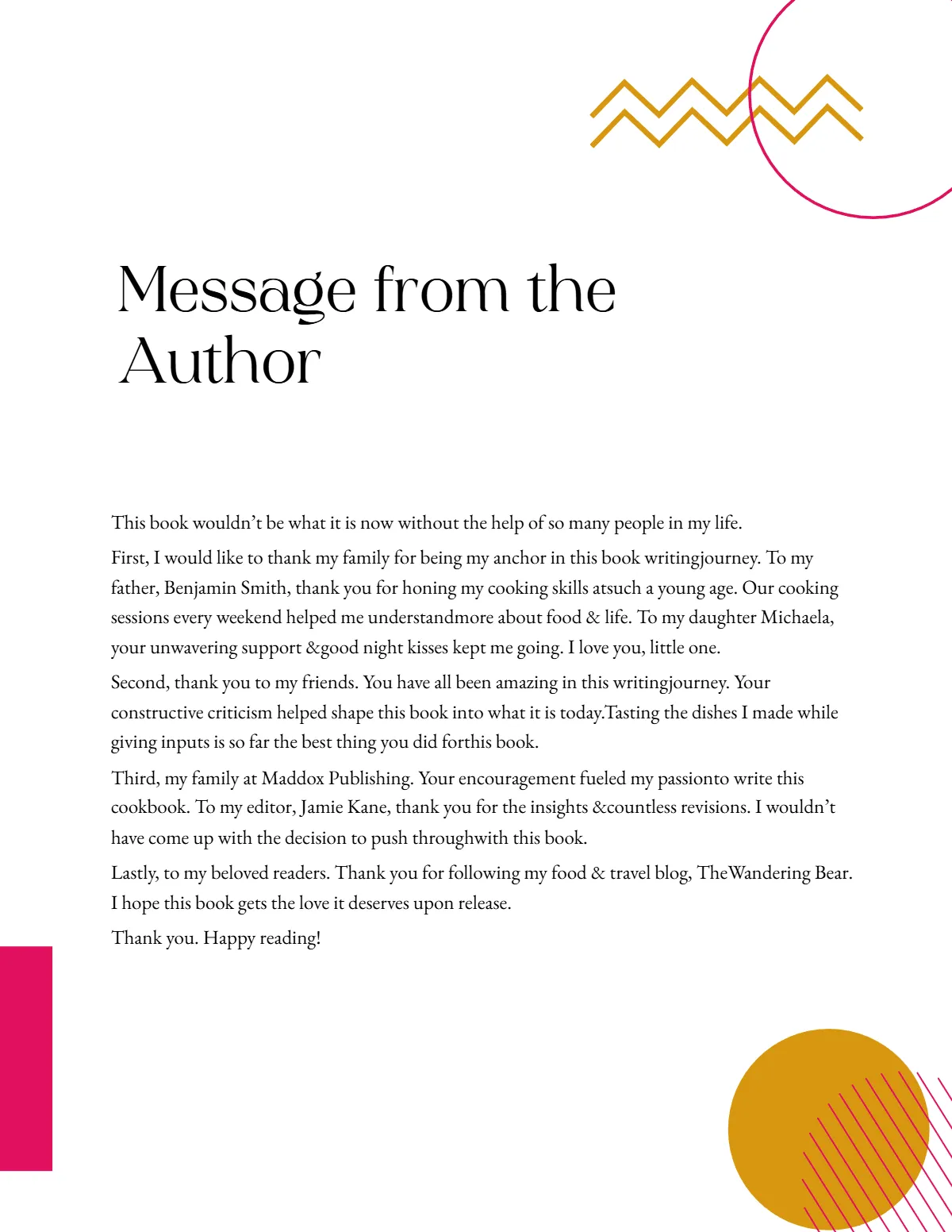 Free Creative Cookbook Template to Edit Online