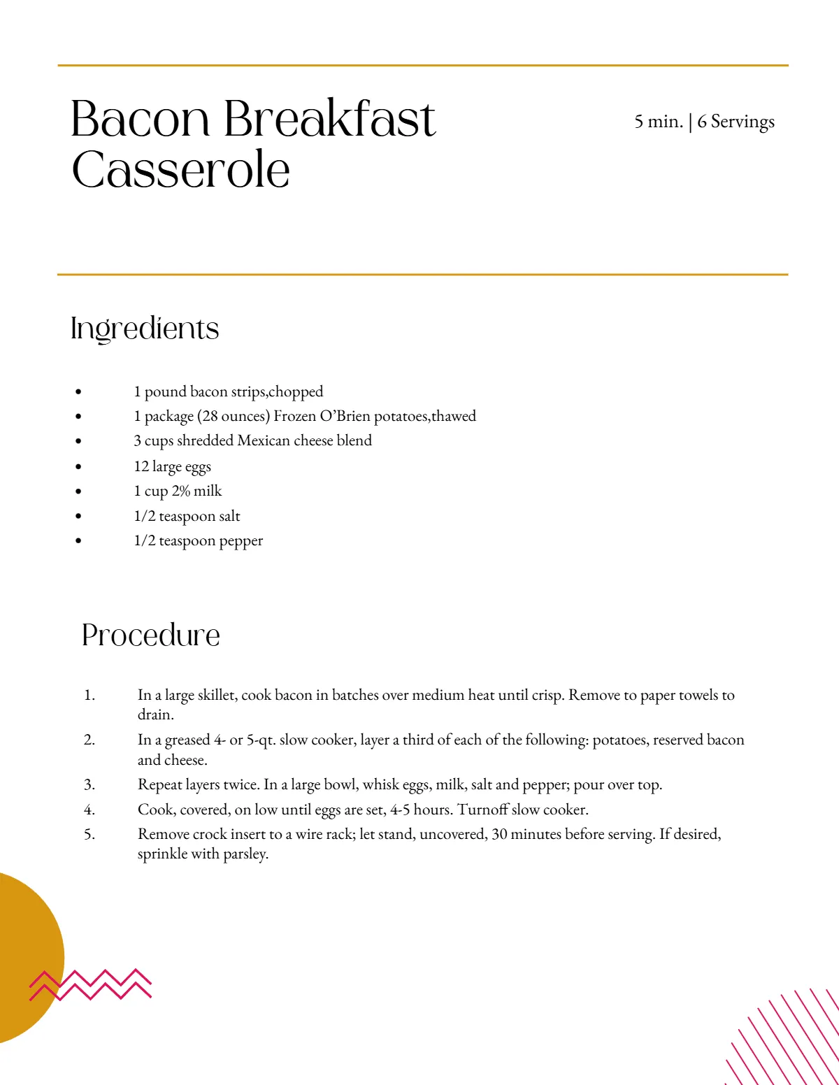 Free Creative Cookbook Template to Edit Online