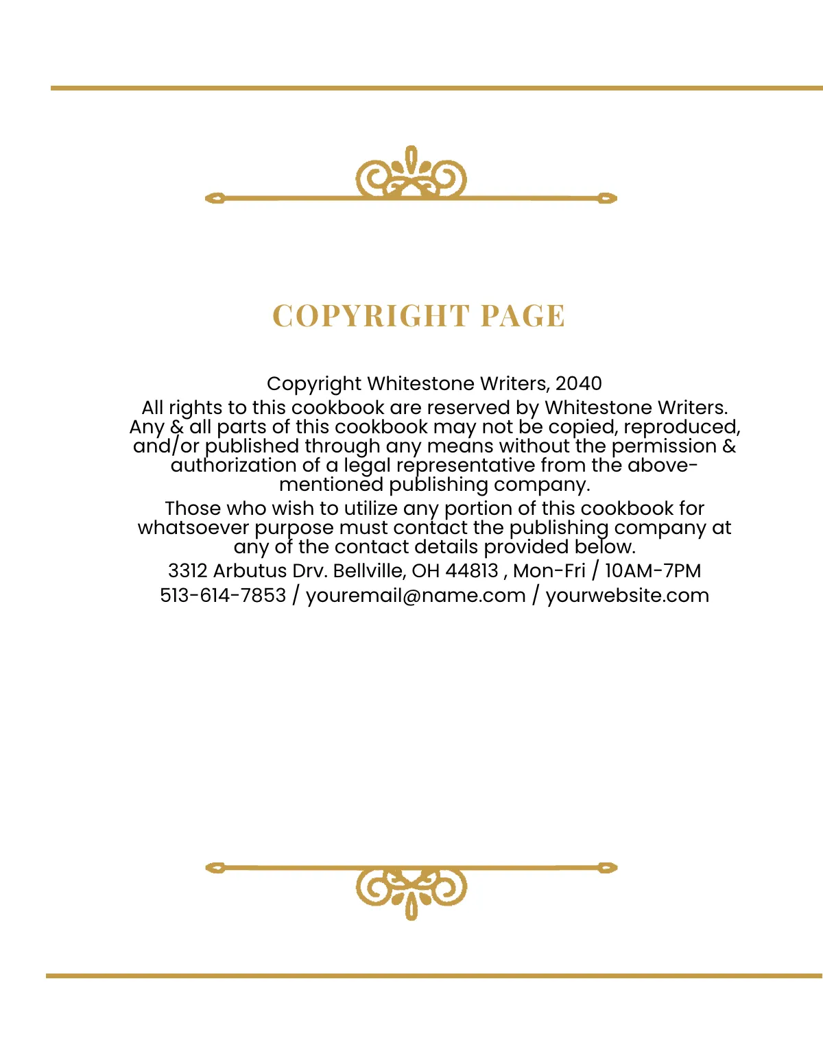 Free Decor Recipe Binder Cookbook Template to Edit Online