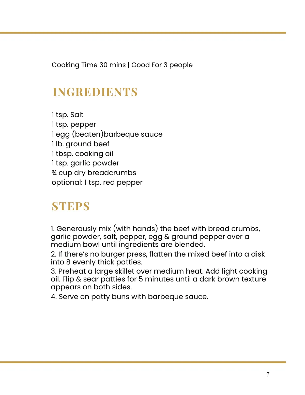 Free Decor Recipe Binder Cookbook Template to Edit Online