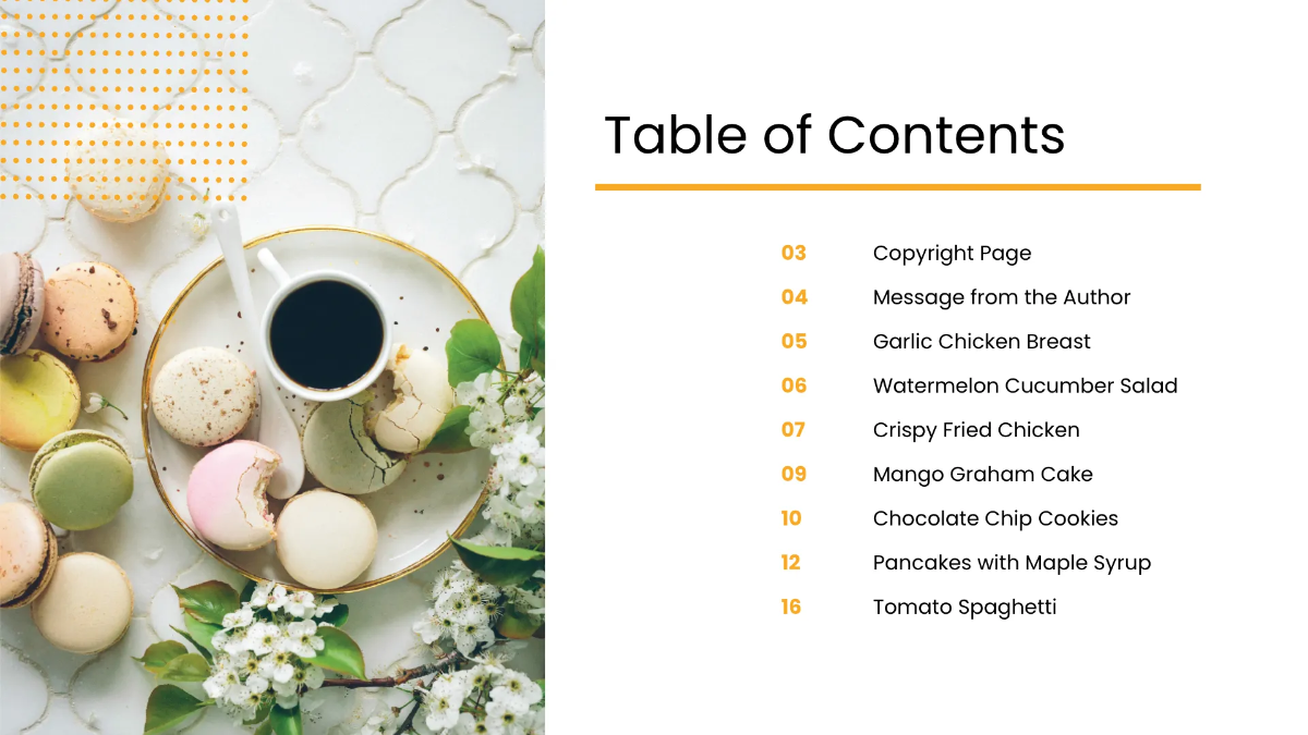 Free ECookbook Template to Edit Online