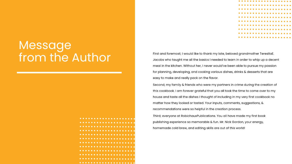 Free ECookbook Template to Edit Online