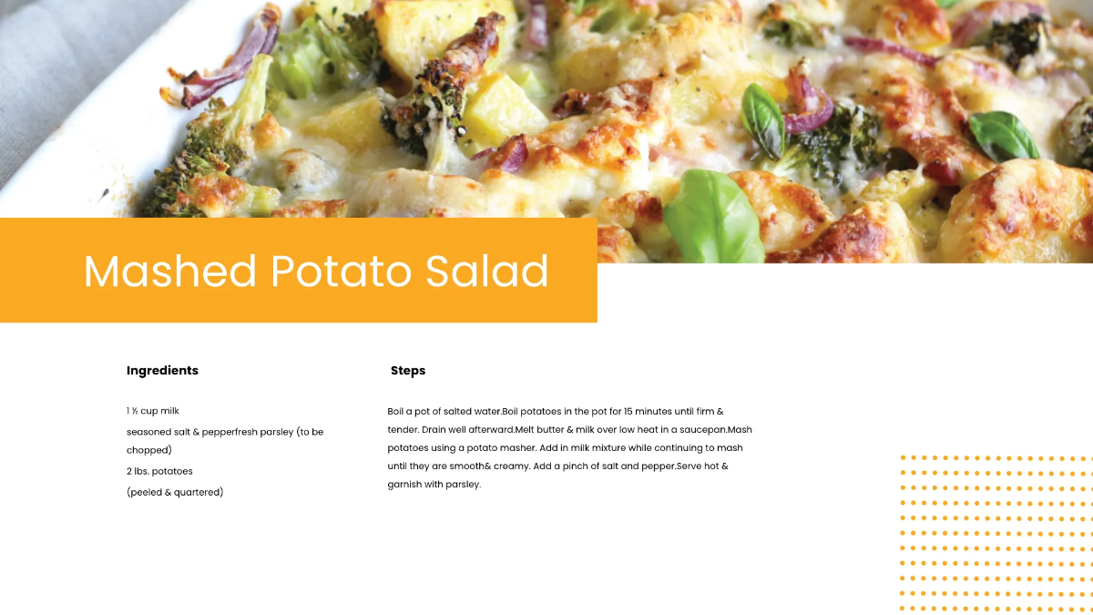 Free ECookbook Template to Edit Online