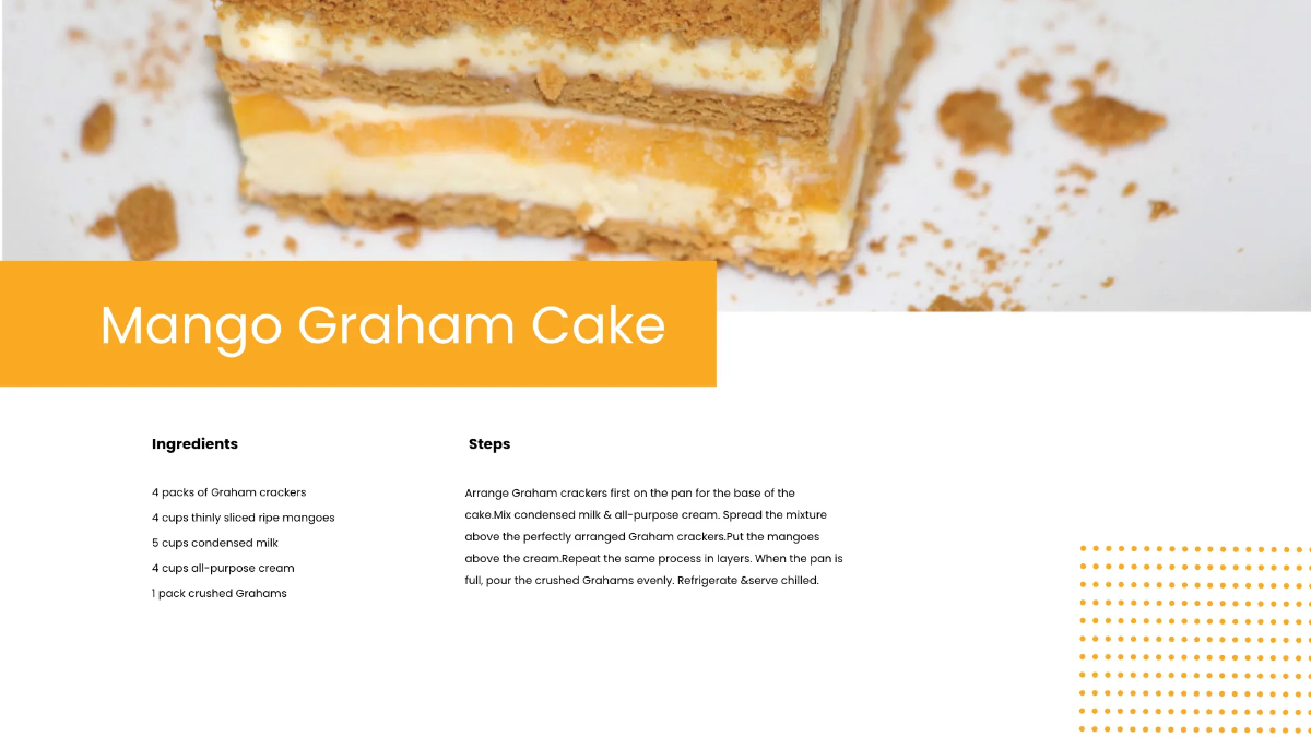 Free ECookbook Template to Edit Online