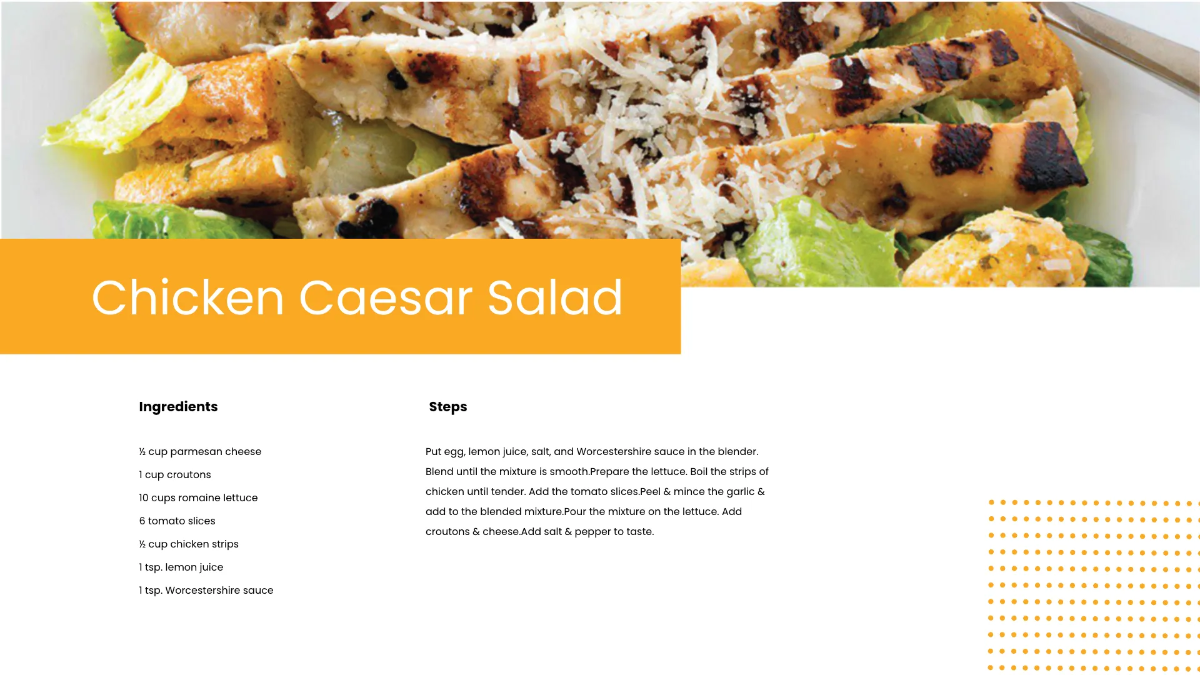 Free ECookbook Template to Edit Online