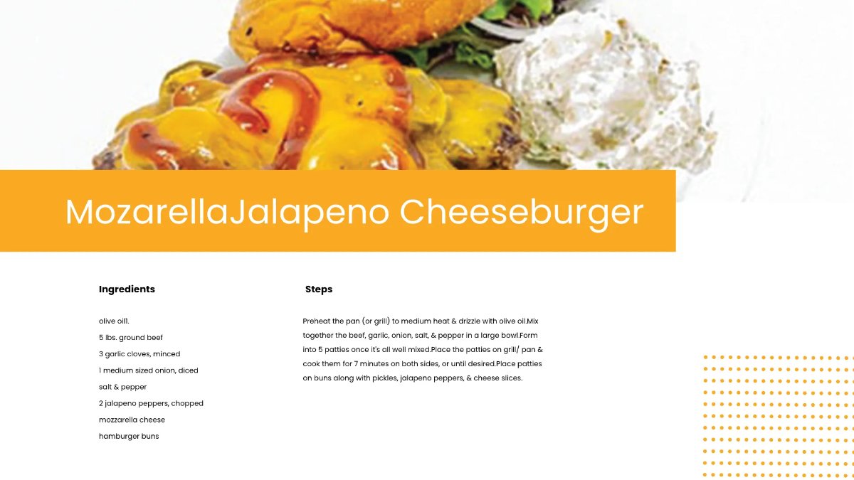 Free ECookbook Template to Edit Online