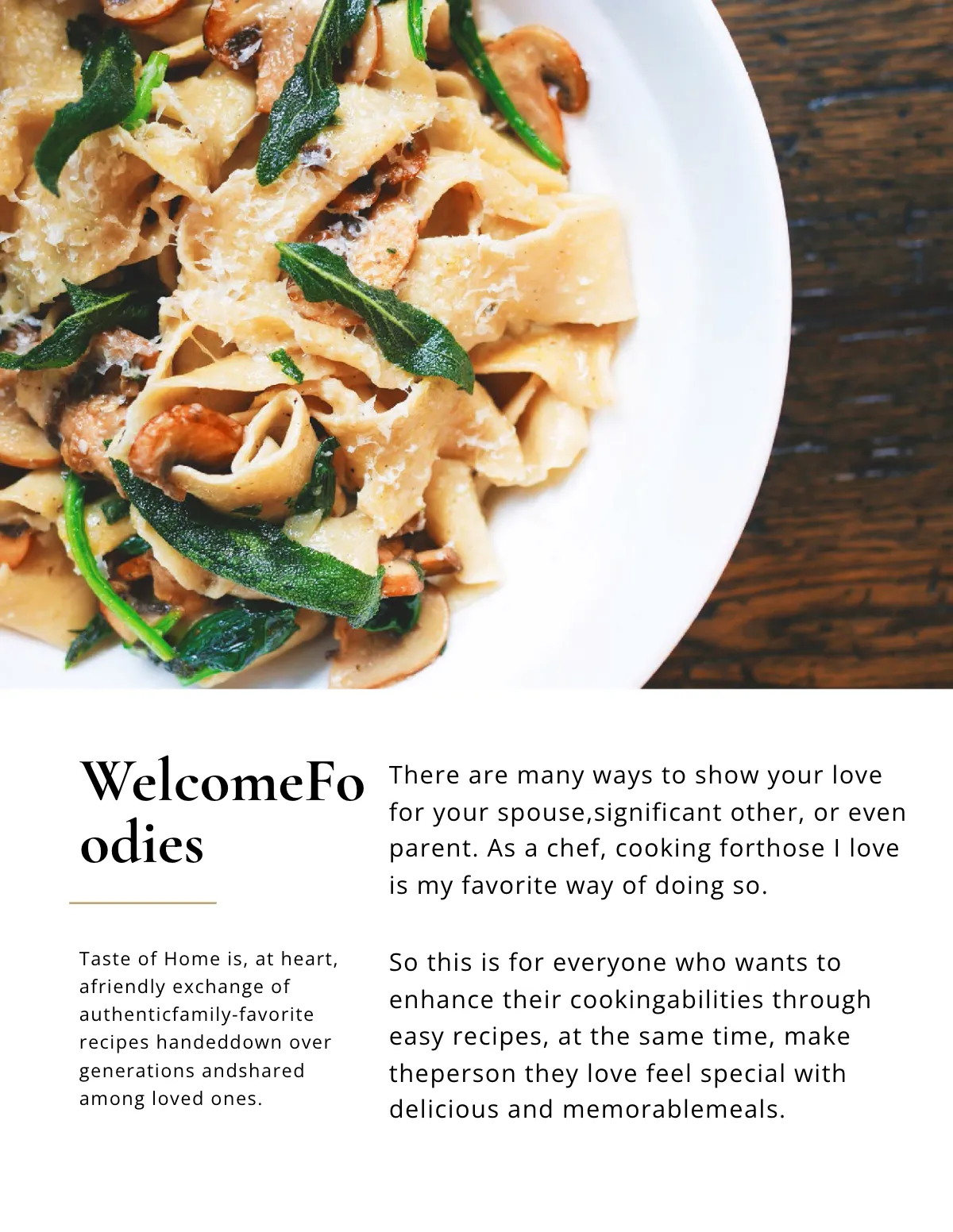 Free Elegant Cookbook Template to Edit Online