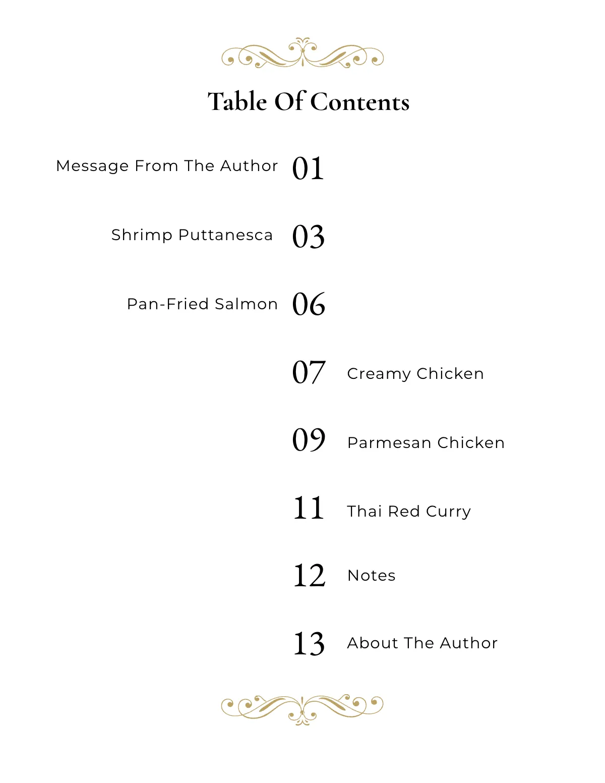 Free Elegant Cookbook Template to Edit Online