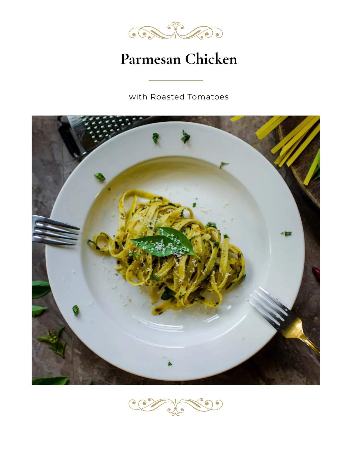 Free Elegant Cookbook Template to Edit Online