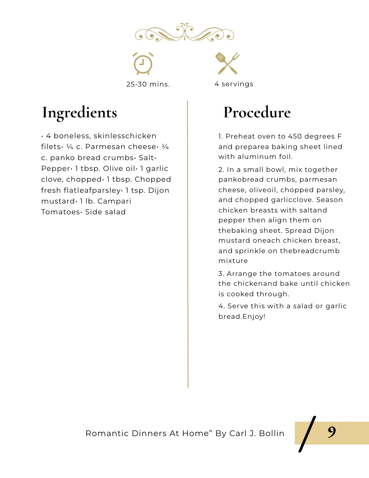 Free Elegant Cookbook Template to Edit Online