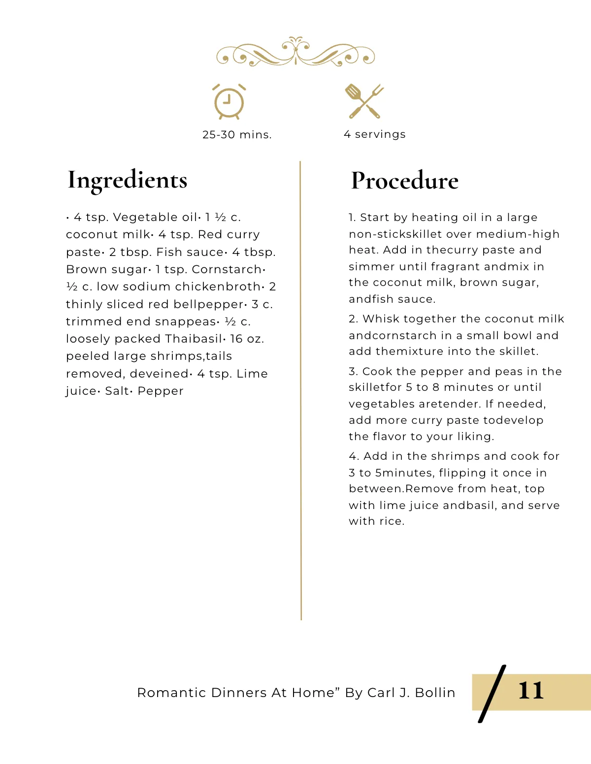 Free Elegant Cookbook Template to Edit Online