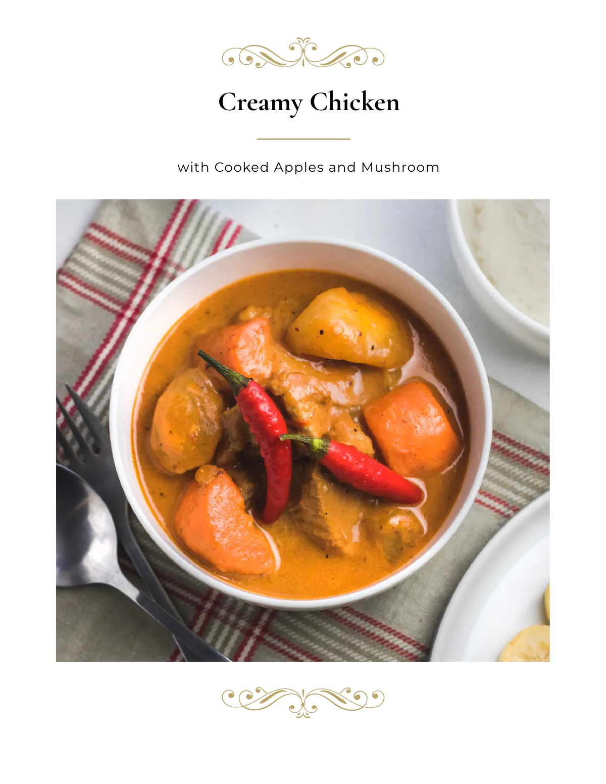 Free Elegant Cookbook Template to Edit Online