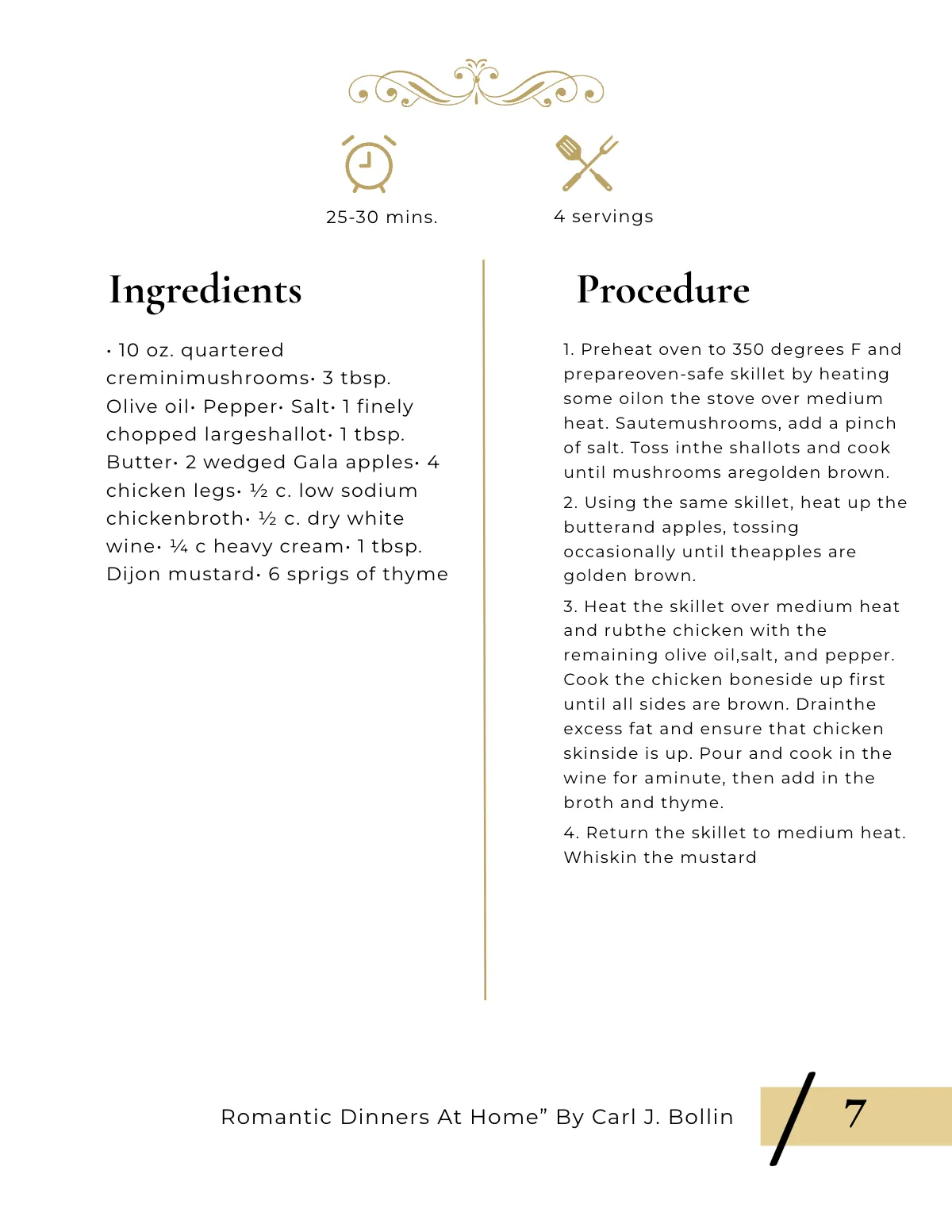 Free Elegant Cookbook Template to Edit Online