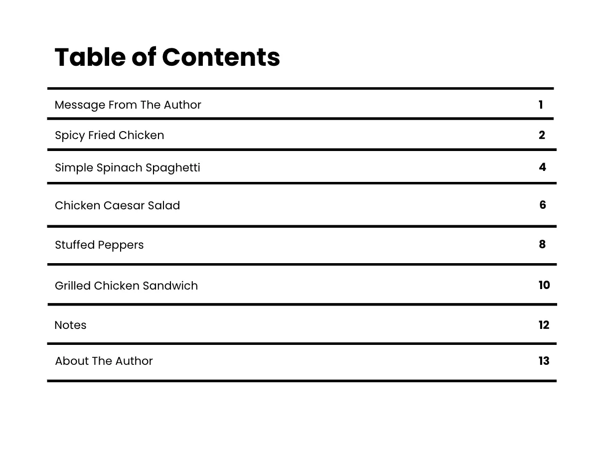 Free Landscape Recipe Cookbook Template to Edit Online