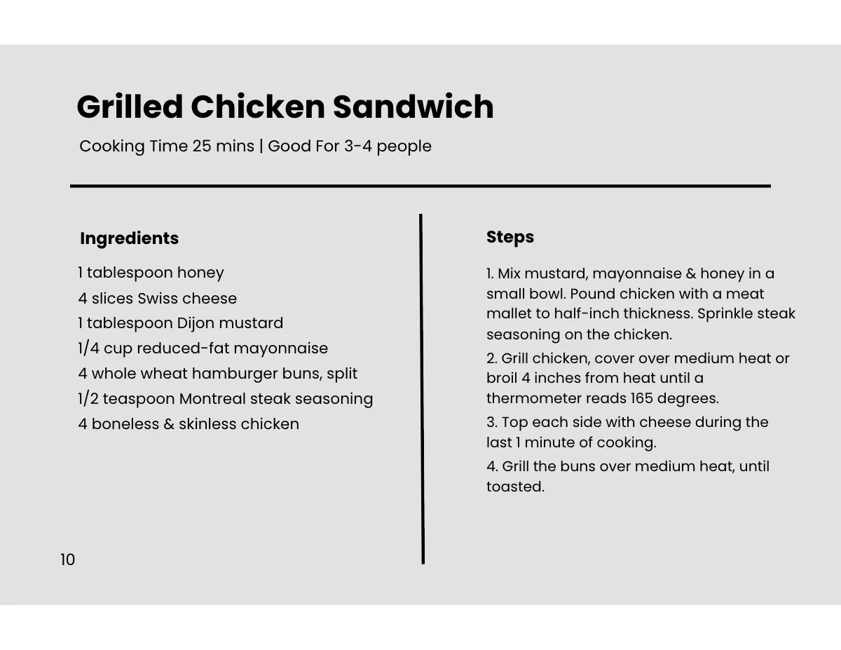 Free Landscape Recipe Cookbook Template to Edit Online