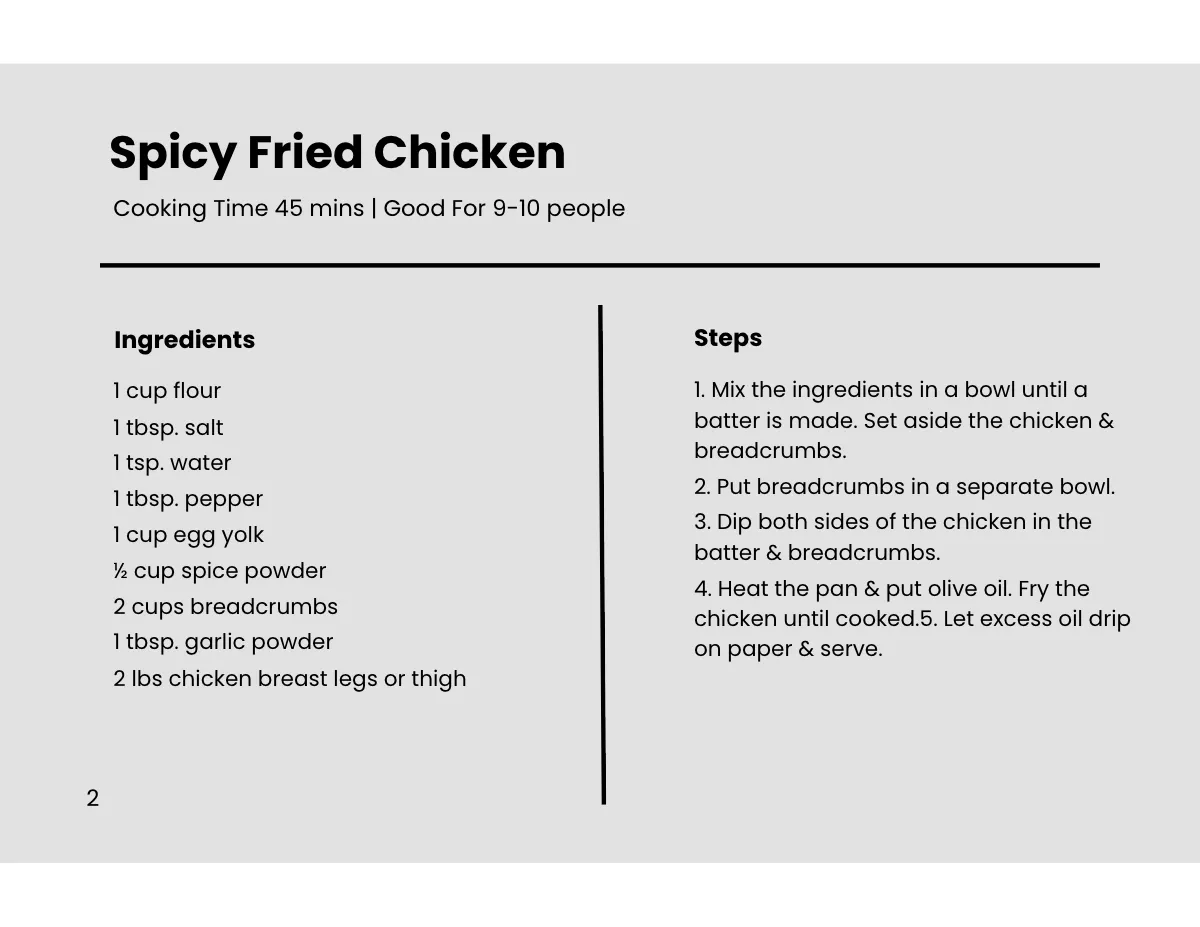 Free Landscape Recipe Cookbook Template to Edit Online