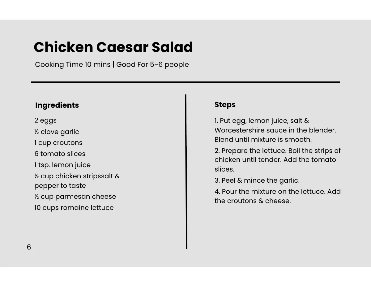 Free Landscape Recipe Cookbook Template to Edit Online