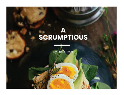 Free Landscape Recipe Cookbook Template to Edit Online