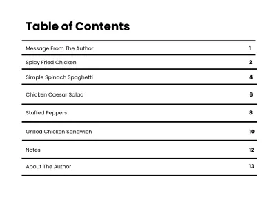 Free Landscape Recipe Cookbook Template to Edit Online