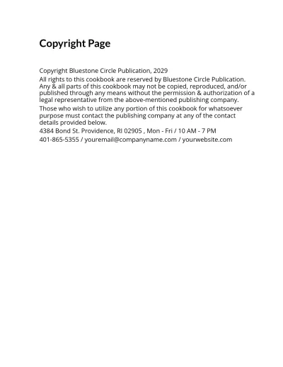 Free Minimalistic Cookbook Template to Edit Online