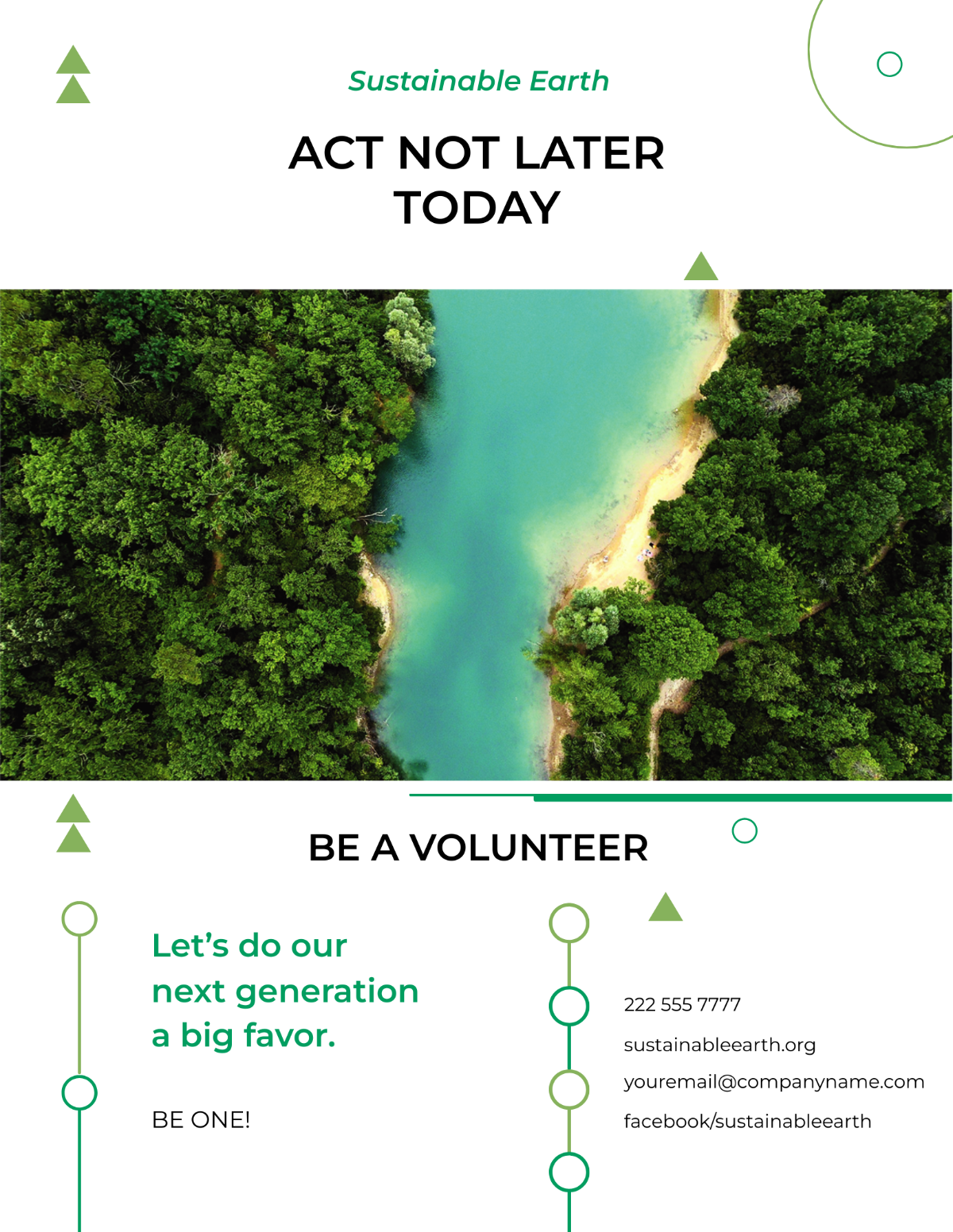 Simple Environmental Conservation Flyer Template