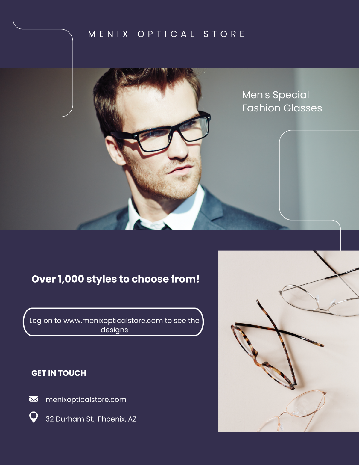 Optical Store Flyer Template - Edit Online & Download