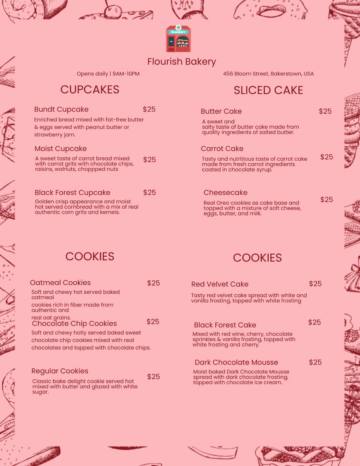 Page 5 FREE Menu Templates & Examples - Edit Online & Download ...