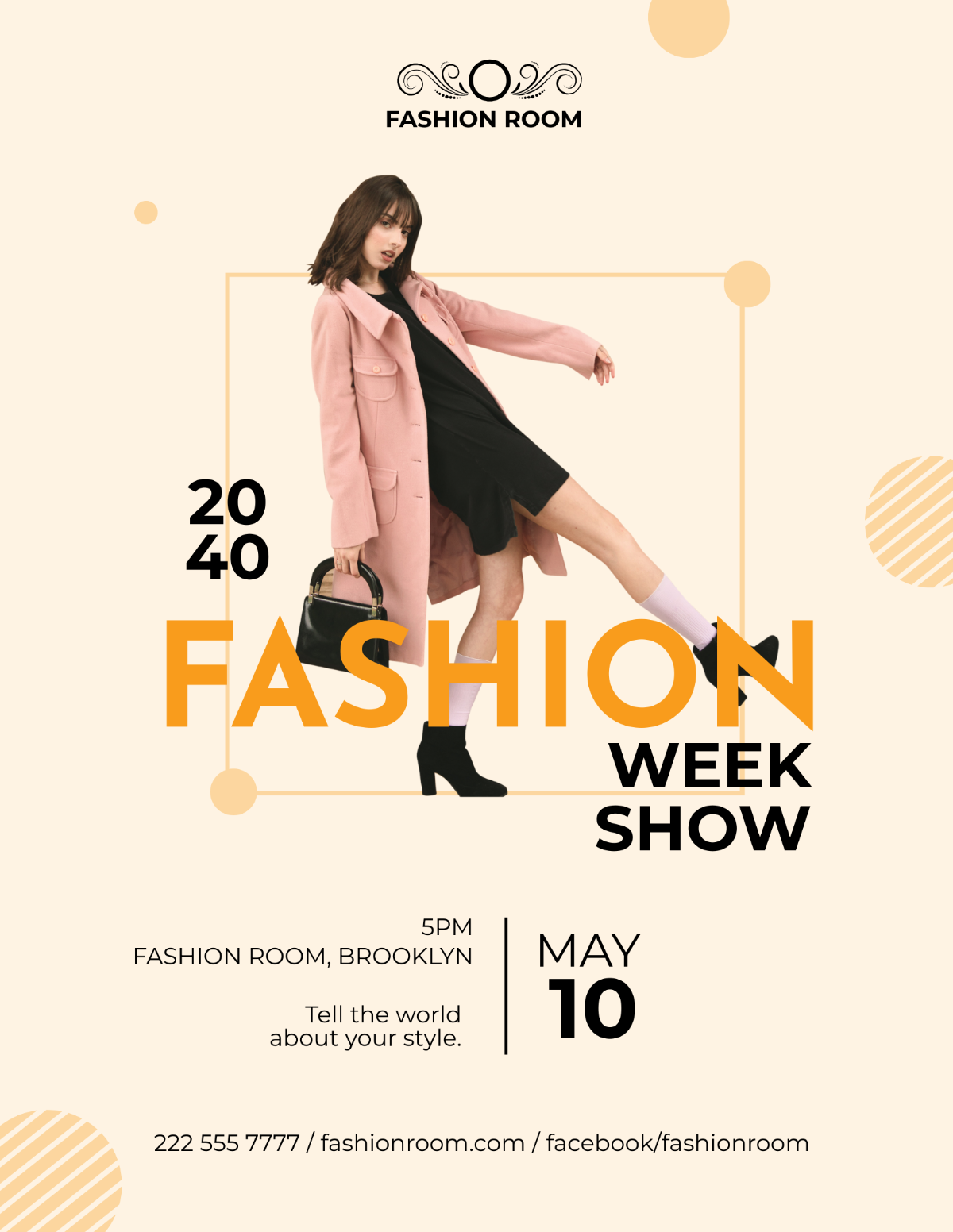 Fashion Week Show Flyer Template - Edit Online & Download