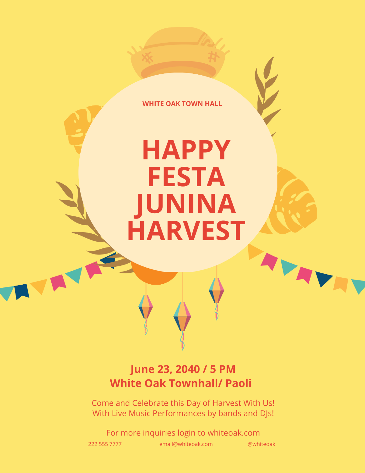 Festa Junina Harvest Flyer