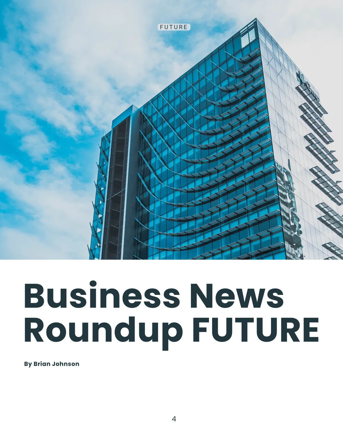 Free Business Profile Magazine Template to Edit Online